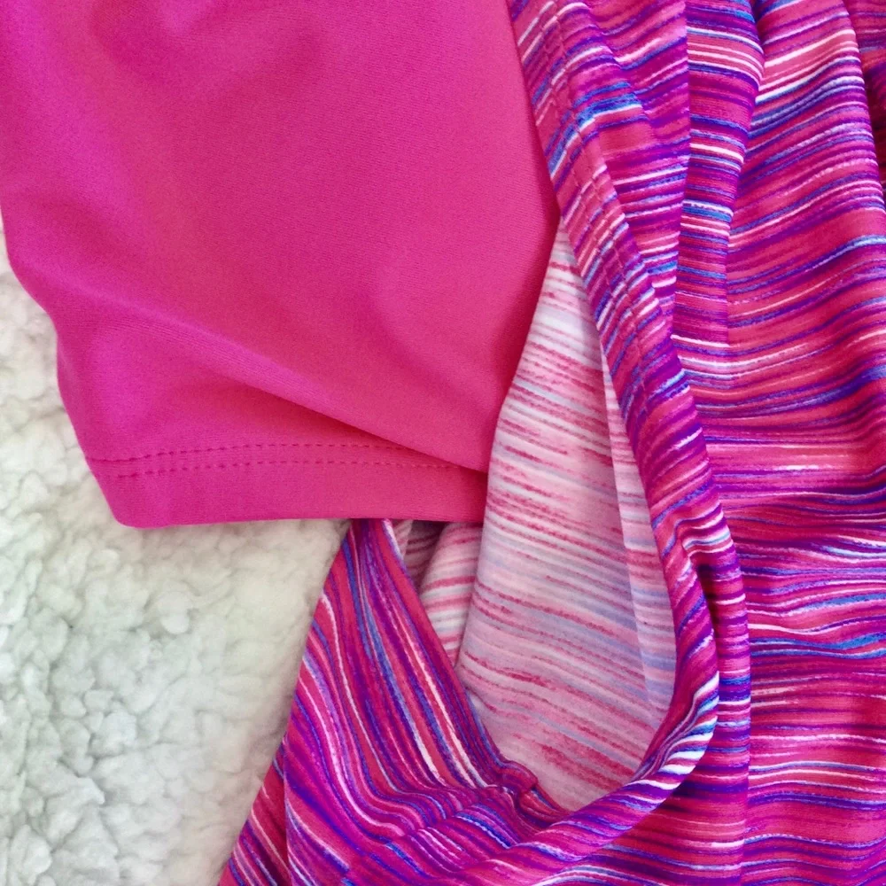 NWT Free Country Striped Swim Tankini Top